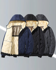 Big & Tall Men's Graphene Ultrasonic Plus Velvet Jacket M-8XL