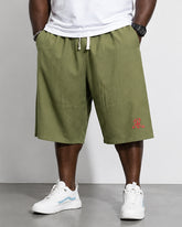 L-9XL Japanese Plus Size Solid Color Cotton Linen Casual Mid-length Pants