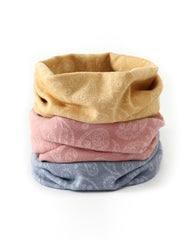 Autumn And Winter Paisley Jacquard Warm Windproof Mask Scarf