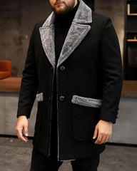 Big & Tall Men's Fur Coat Suit M-5XL