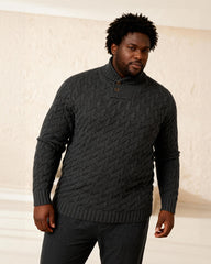 Big & Tall Men's Solid Color Knit Pullover Round Neck Slim-Fit Sweater S-3XL