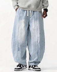 M-5XL Vintage Harlan Wide Leg Scimitar Jeans