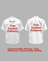 Customized Plus Size Short-sleeved Shirt (You Can Upload Pictures, Text, Logo, Etc. To Customize Your Interesting Short-sleeved Shirt)