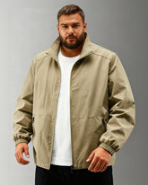 Big & Tall Men's Standing Collar Quick-drying Thin Outdoor Assault Jacket M-5XL