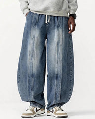 M-5XL Vintage Harlan Wide Leg Scimitar Jeans