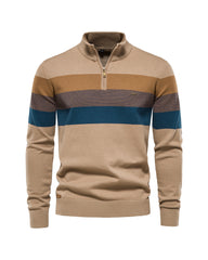 Big & Tall Men's Zip Collar Pullover Sweater S-2XL