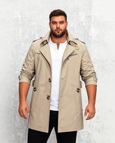 Big & Tall Men's Business Style Windbreaker Jacket Coat M-5XL