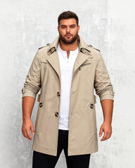 Big & Tall Men's Business Style Windbreaker Jacket Coat M-5XL