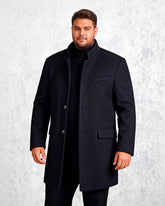 Autumn And Winter Woolen Coat Mid-length Cotton Thickened Coat M-4XL