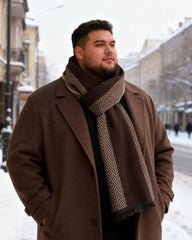 Business Fashion Plaid Scarf With Wool For Men And Women