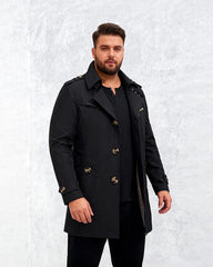 Big & Tall Men's Business Style Windbreaker Jacket Coat M-5XL