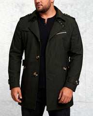 Big & Tall Men's Business Style Windbreaker Jacket Coat M-5XL