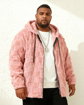 Big & Tall Men's Winter New Thickened And Velvet Hooded S-2XL