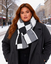 Autumn And Winter Casual Warm Striped Plaid Scarf