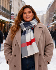 Autumn And Winter Warm Plaid Thick Scarf For Men And Women