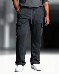 🔥50% Off Exclusive✨Big & Tall Men's New Multi-Pocket Workwear Pants European And American High Street Fashion Brand Retro Casual Leg-legged Pants Men's Cross-border M-5XL