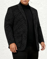 Big & Tall Men's Autumn And Winter Business Padded Suit Jacket L-4XL