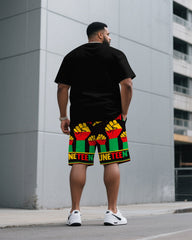 Short Sleeve T-Shirt Shorts Men's Loose Comfortable Set In Memory Of Obama June Festival