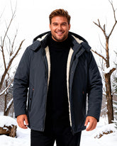 Solid Color Thickened Lamb Fleece Cotton-padded Jacket L-8XL