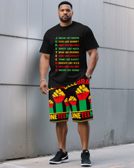 Short Sleeve T-Shirt Shorts Men's Loose Comfortable Set In Memory Of Obama June Festival