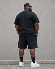 Big & Tall Men's Palm Silhouette Print Short Sleeve T-Shirt Shorts Set