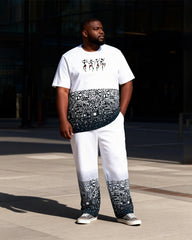 Big & Tall Men's Original Petroglyphs Print T-Shirt Pants Set