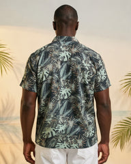Big & Tall Men's Hawaiian Holiday Tropical Full Printed Cardigan Short Sleeve Shirt