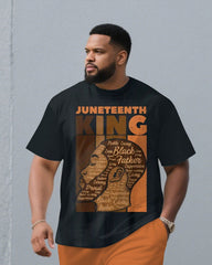 Big & Tall Men' June Day Short Sleeve T-Shirt Shorts Set