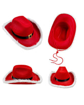 Christmas Festival-New Big Red Gold Metal Buckle Christmas Denim Hat Decorative Hat For Men And Women Festival Celebration