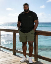 Simple Holiday Small Label Printed Short-sleeved T-shirt Shorts Set