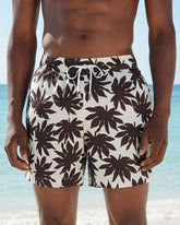 Big & Tall Men's Summer Hawaiian Big Leaf Swimming Fitness Swim Trunks/Shorts