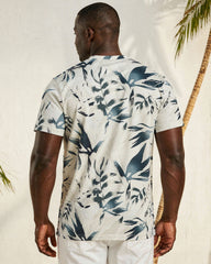 Big & Tall Men's Full-width Bamboo Hand-printed Short-sleeved T-shirt