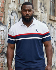 Big & Tall Men's Business Leisure Simple Daily Party Contrast Color Pony Label Printed Short Sleeve POLO Shirt Shorts Set