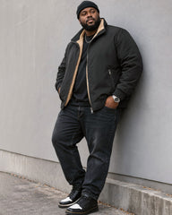 Plus-size Winter Fleece-lined, Thickened, Warm Jacket; Oversized Stand-collar Coat; Casual Men’s Wear.