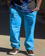 Respect Font Simple Print Large Men's Suit