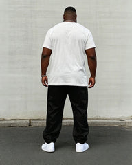Big & Tall Men's Lion Monochrome Printed Chest Short Sleeve T-Shirt Pants Set