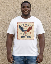 Peace Dove, U.S. Flag Commemorate 250 Anniversary Of U.S. Founding T-Shirts