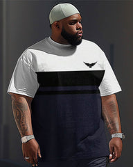 Casual Simple Colorblock Printed Men's Large Suit