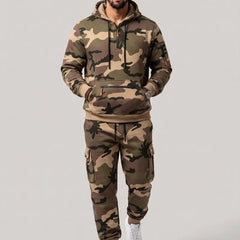 Biggmans Men's two-piece camouflage tracksuit