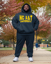 Big & Tall Men’s NC A&T University Style Hoodie and Sweatpants Two Piece Set