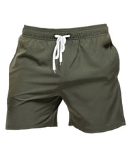 Big Men's Quick-dry Swim Trunks Beach Shorts with Elastic Waist