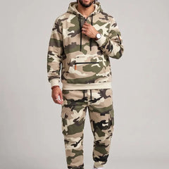 Biggmans Men's two-piece camouflage tracksuit
