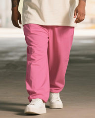 Big & Tall Men's Graffiti Pink Love Angel Bie Printed T-Shirt Pants Suit