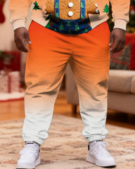 Big & Tall Men's Christmas Funny Cookie Man Hoodie Set