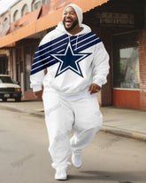 Men's Cow Boy Print Big & Tall Hoodie Set | Biggmans