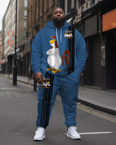Men's Big & Tall 2 Piece Foghorn Leghorn Hoodie and Pants Set