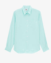 100% Cotton-lake Green Men's Long Sleeve Shirt