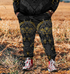 Men's Plus Size Fenrirs Wrath Hoodie Set