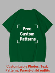 Customized Plus Size T-shirt (You Can Upload Pictures, Text, Logo, Etc. To Customize Your Interesting T-shirt)