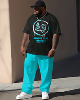 Street Trend Emoji Print Large Men's Suit